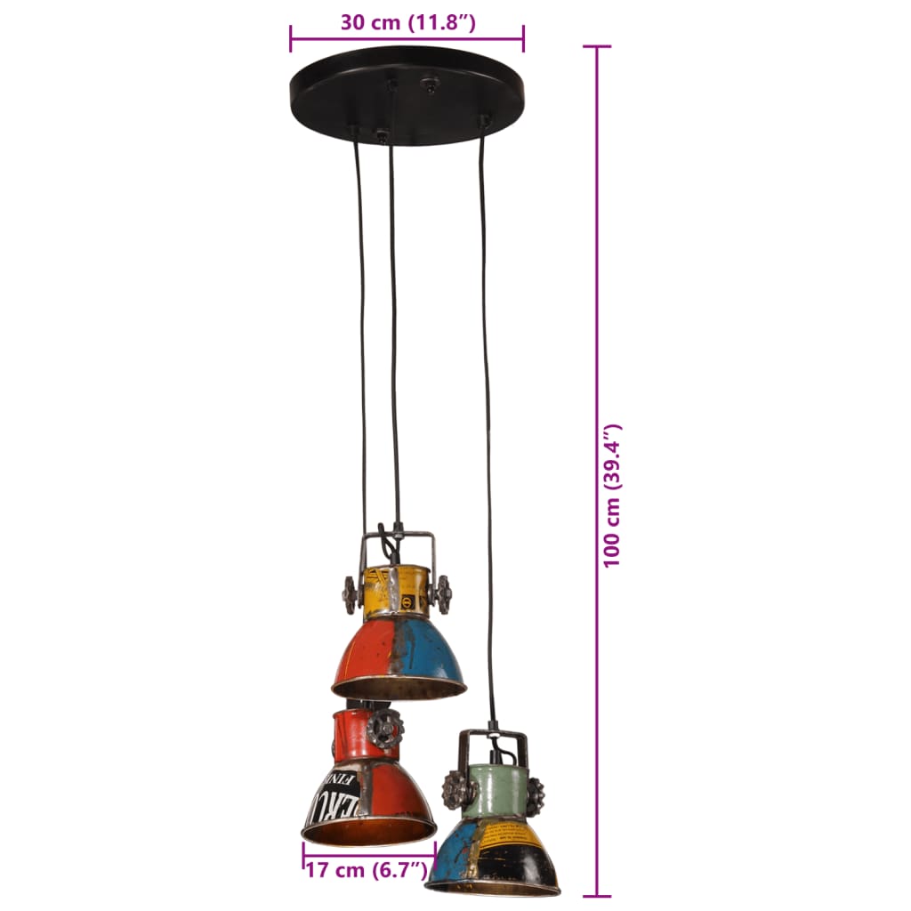 Unieke Driehoekige Plafondlamp - Industriële Sfeer voor Jouw Interieur
