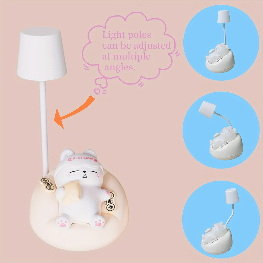 GlowCharge Lamp - Rechargeable LED Night Light with USB
