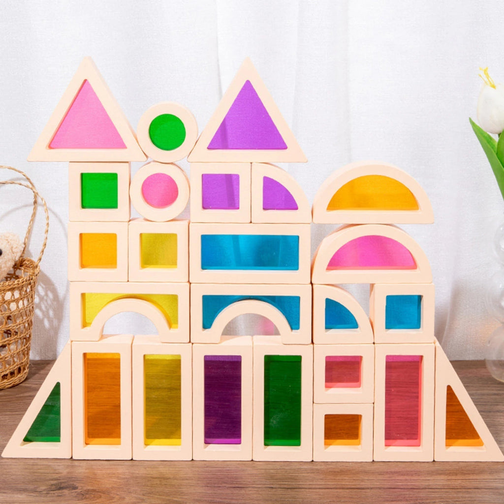 CreativeBlocks – Colorful Wooden Play Stones for Children