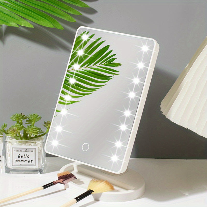 GlowMirror – Portable Makeup Mirror with LED Lighting