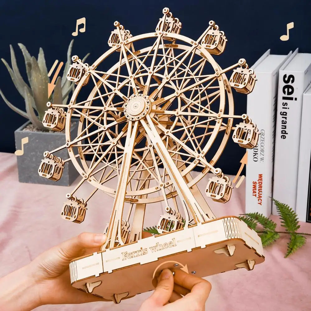 WoodCraft 3D Set - Creative Ferris Wheel Building
