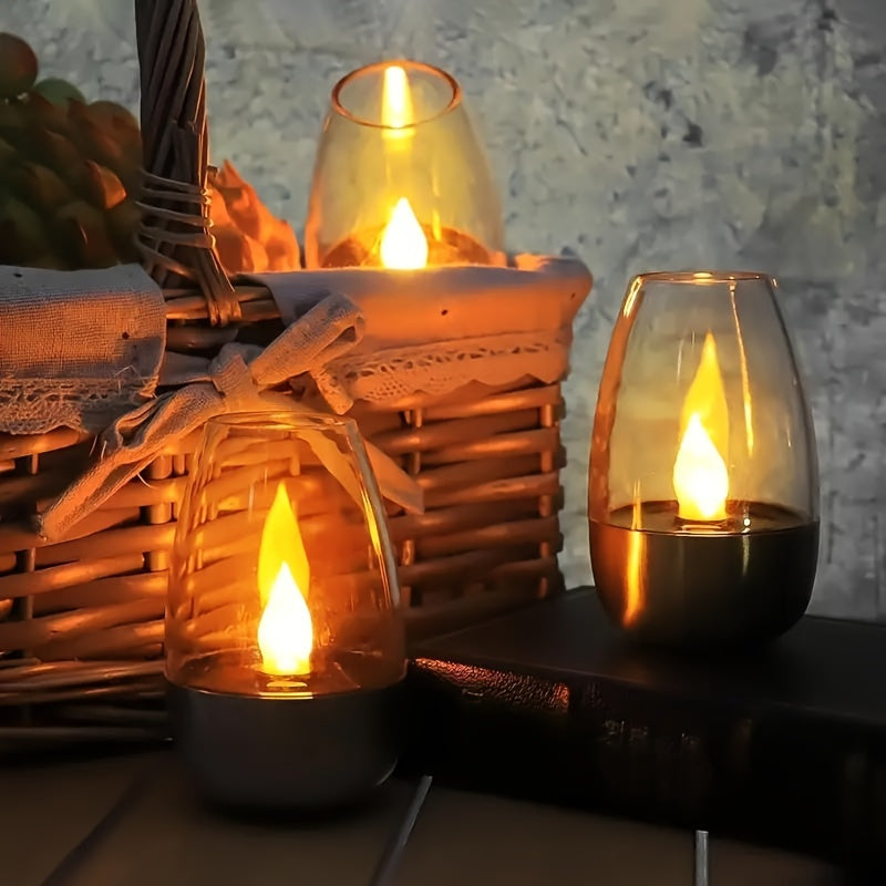 SolarCandle – Solar-Powered LED Tealight for Decor