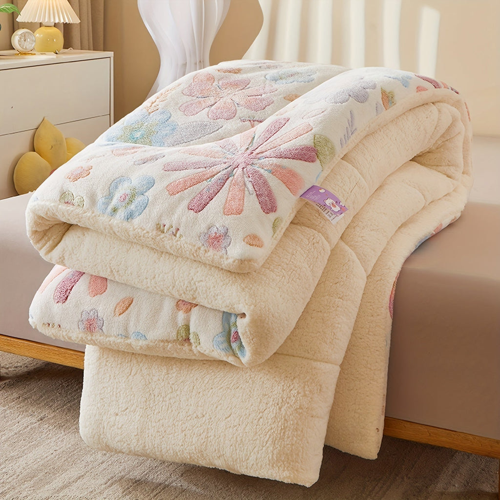 FloralDream – Soft Fleece Winter Duvet