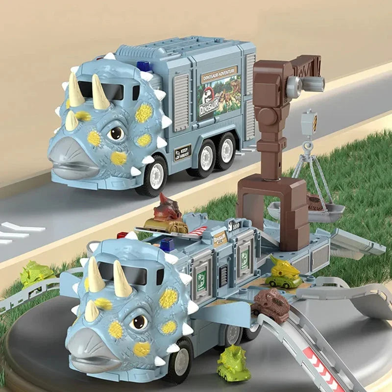 DinoRoar Truck - Foldable Dinosaur Adventure Wagon