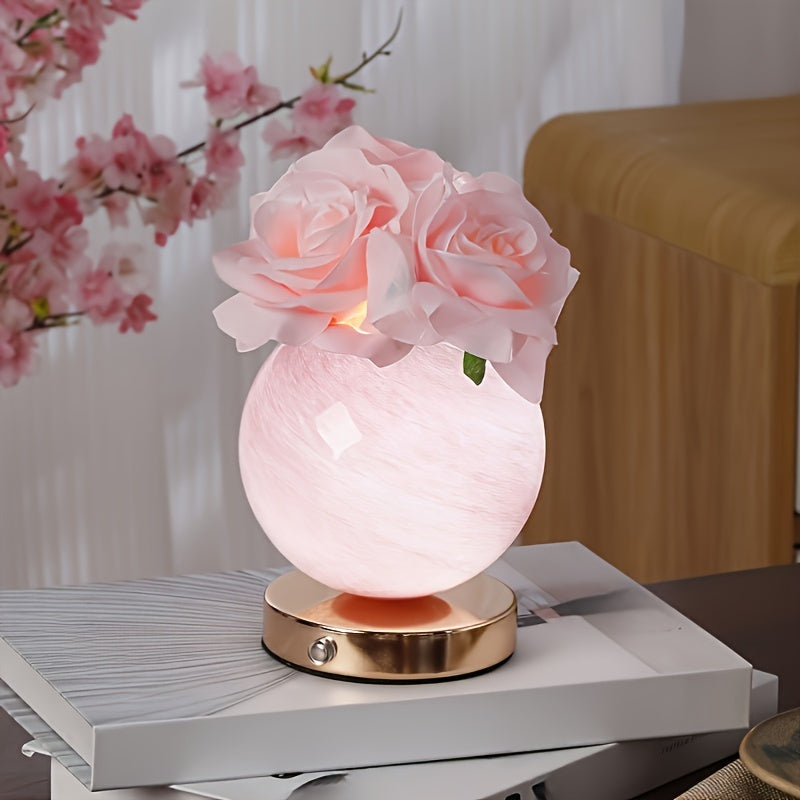LumiDecor - Stylish LED Table Lamp with USB Charging Function