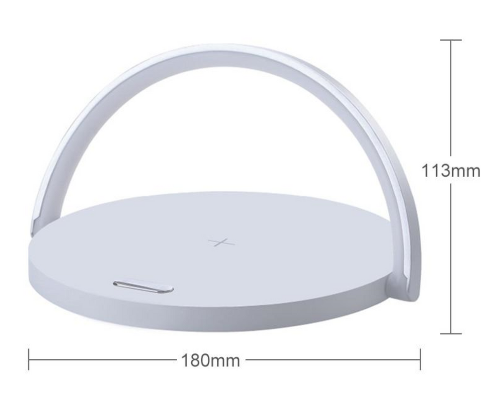 Bowlight Design™ - Stylish 3-in-1 Nightlight with Qi Charger