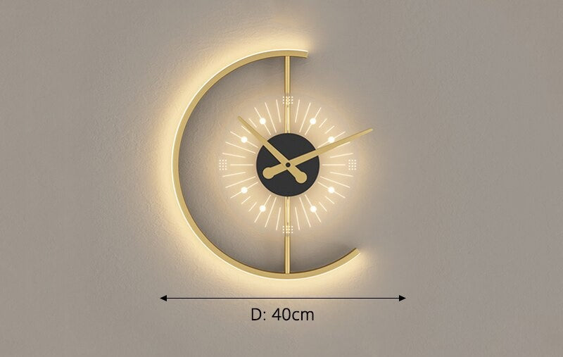 Stylish LED Wall Clock with Lighting – Modern Design and Ambiance