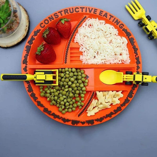 ConstructoFork – Tough Construction-Themed Cutlery Set for Kids