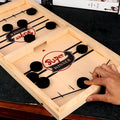 PlayFun – Reversible Sling Puck Board Game Double-Sided for Family