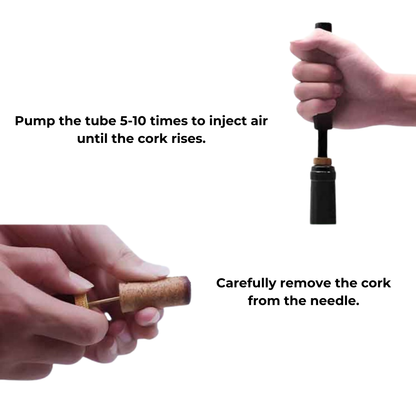 CorkMaster – Luxury Air Pressure Wine Opener for Easy Use