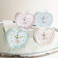 CrystalFruit Clock - Elegant Apple-Shaped Lighting
