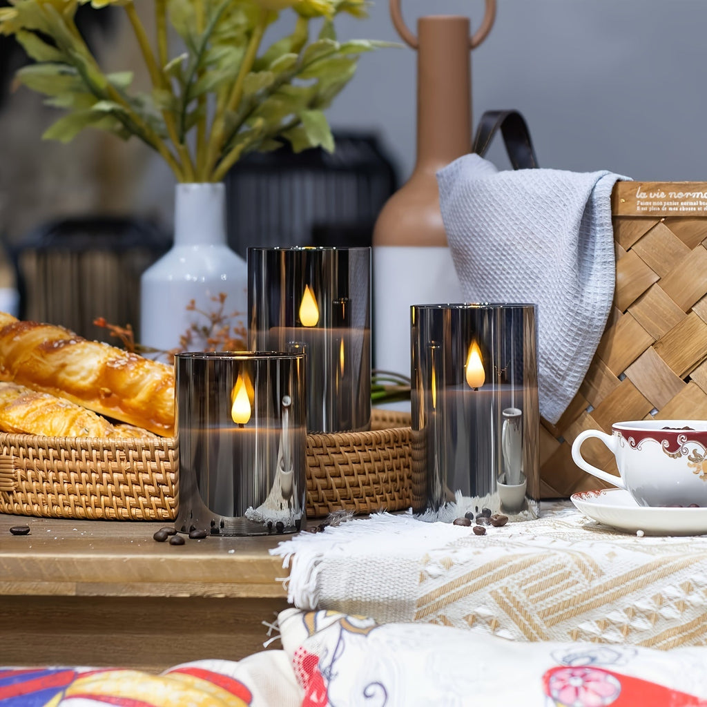FlameFree LED Candle Set – Stylish Ambient Lighting for Indoor and Outdoor Use
