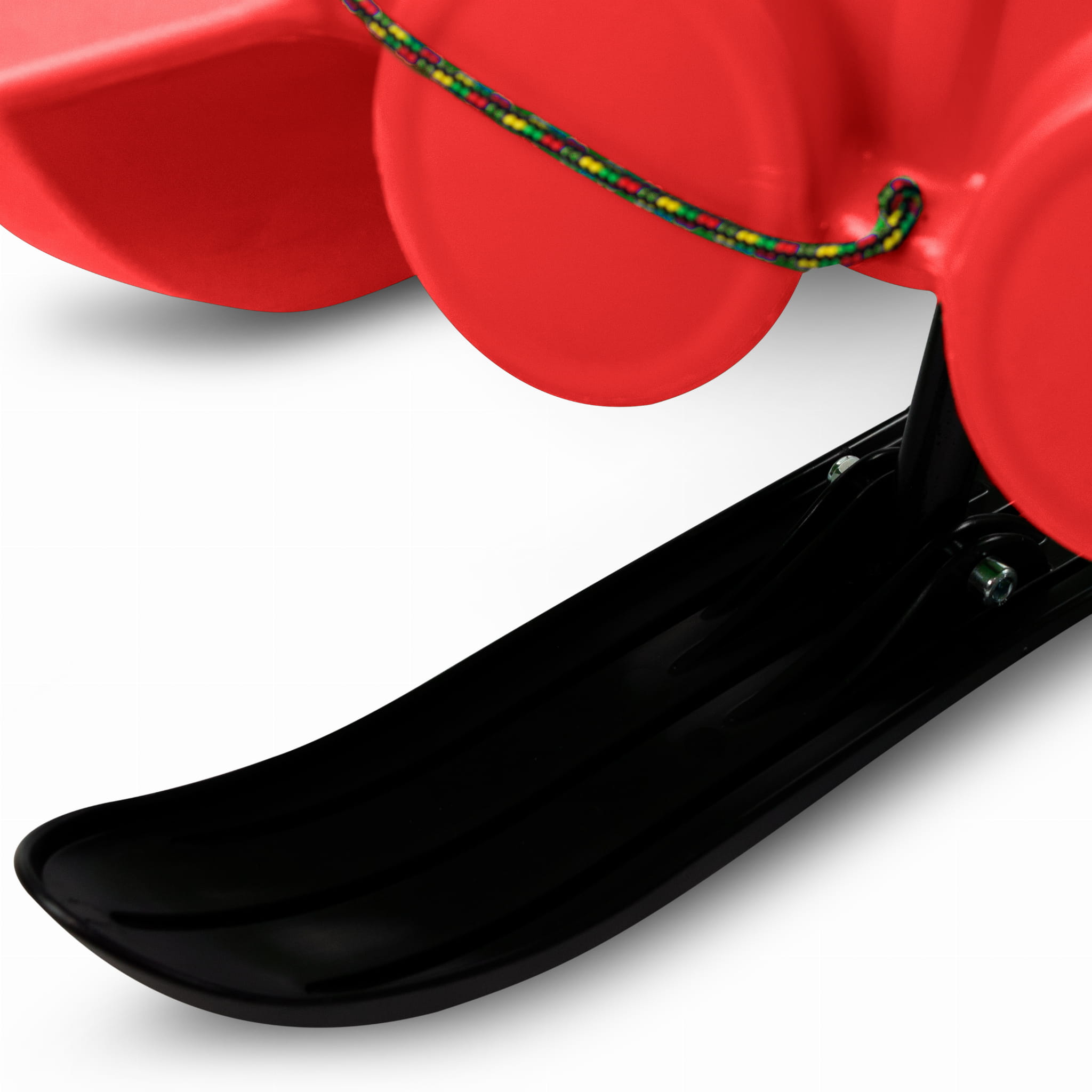SnowGlide Sled - Lightweight Red Plastic with Steering