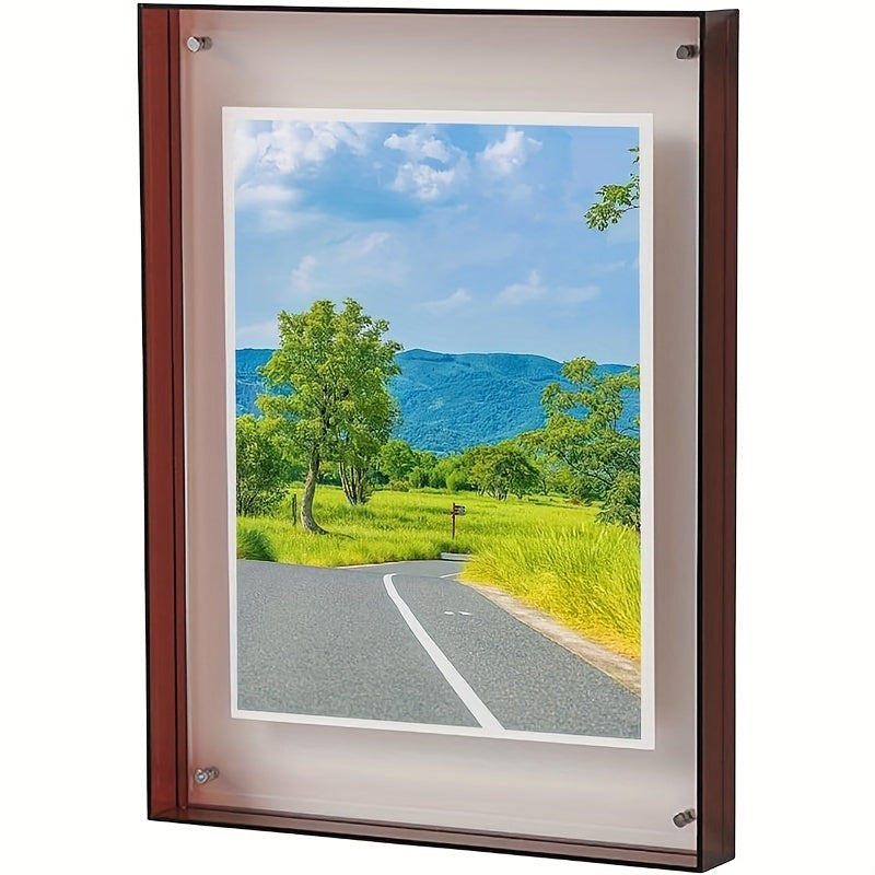 AcrylicFrame – Modern Vertical Photo Frame for Table and Wall