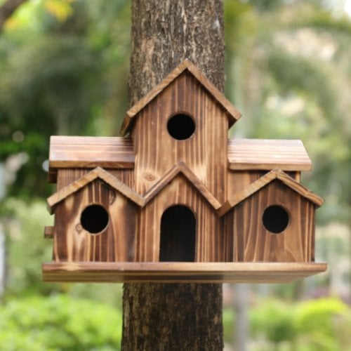 NatureNest – Stylish Handmade Wooden Birdhouse