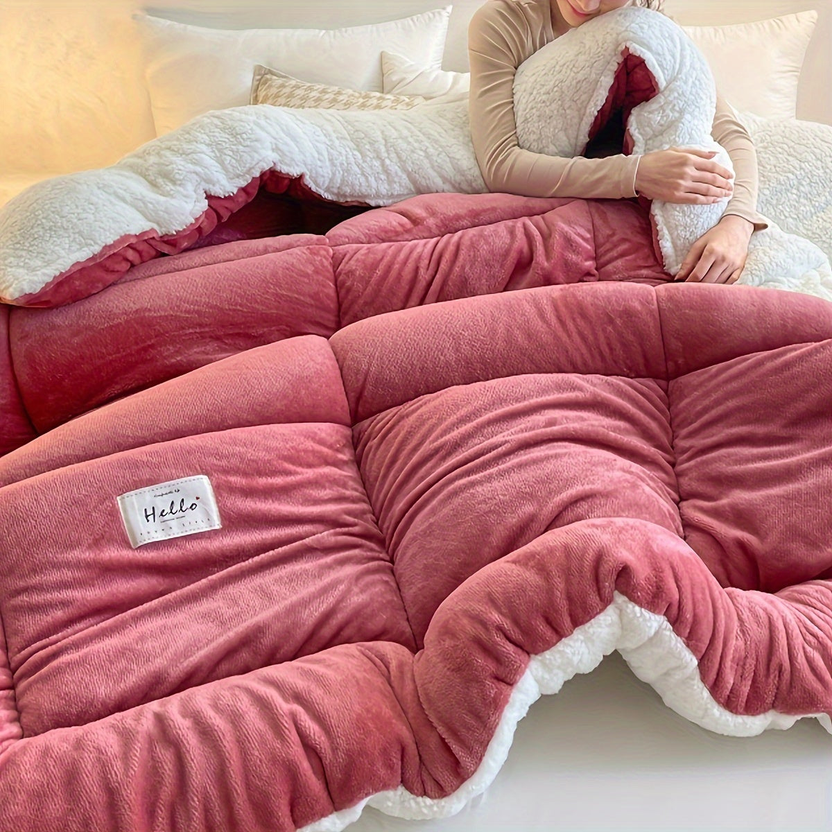 Stylish Cabin Sherpa Fleece Duvet – Ultimate Comfort & Warmth