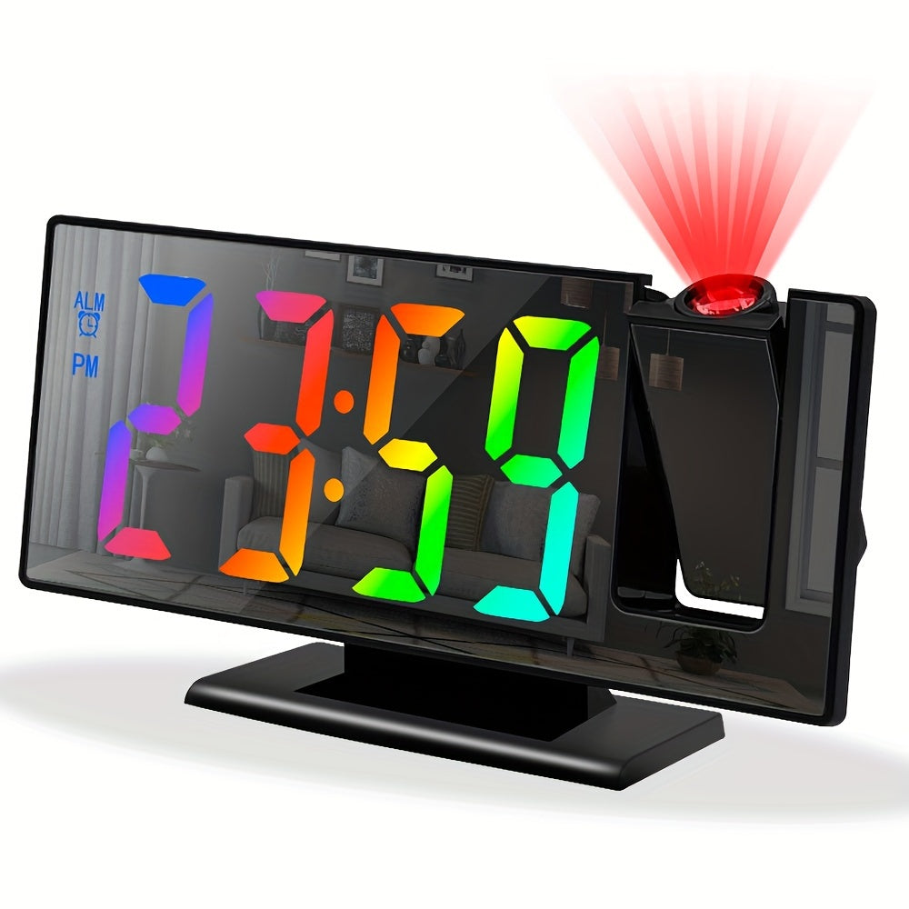 NieNie Alarm - Modern Mirror Projection Alarm Clock with Display