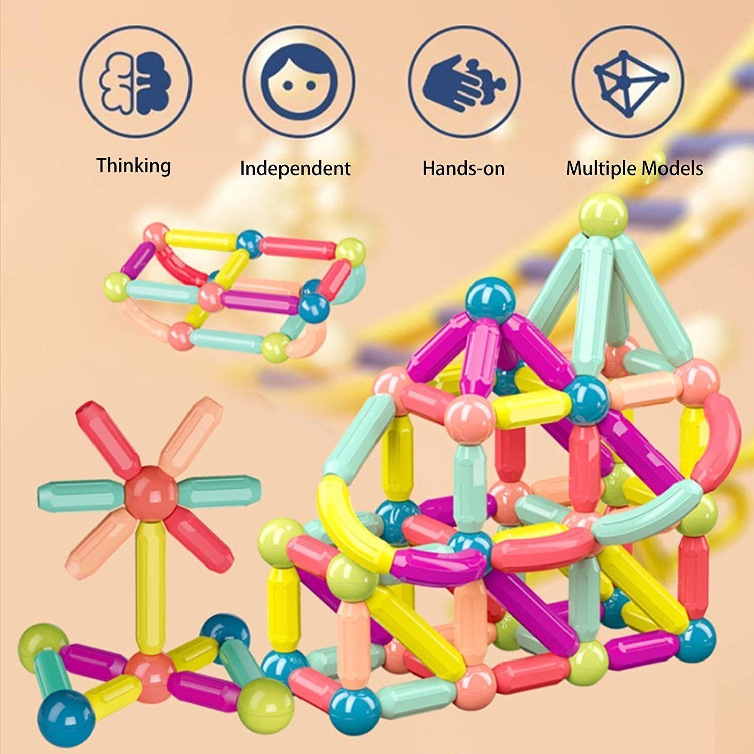 MagicBlocks Toy – Creative Magnetic Toy with Storage Box
