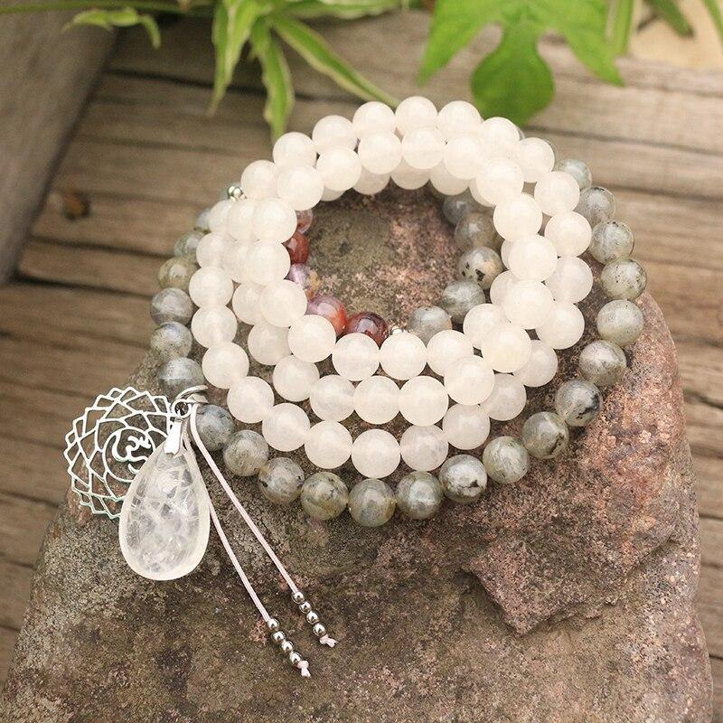 Seraphine Mala – Labradorite, Jade & Amethyst Gemstones
