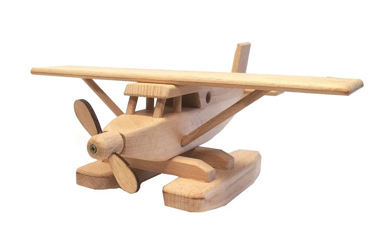 WoodFlyer – Wooden Seaplane with Spinning Propeller 3+