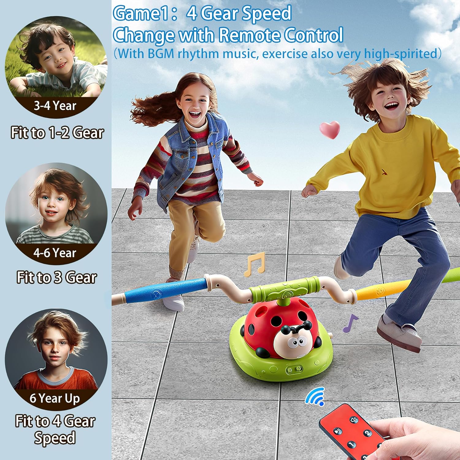 3-in-1 Ring Toss and Rocket Games - Adventure Exploration