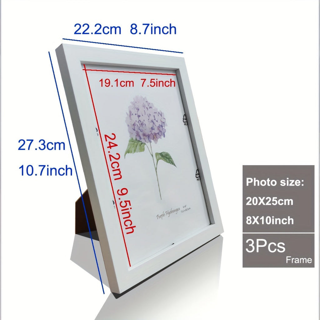 Timeless Memories - Set of 3 Wooden Photo Frames