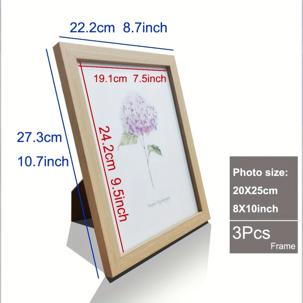 Timeless Memories - Set of 3 Wooden Photo Frames