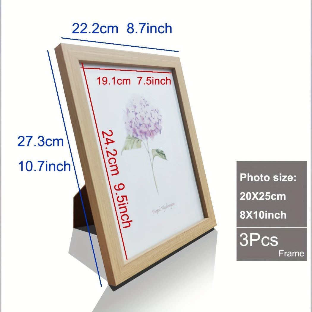 Timeless Memories - Set of 3 Wooden Photo Frames