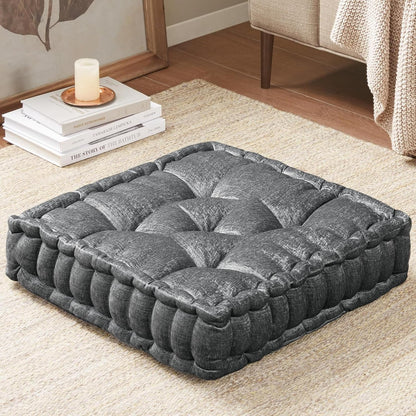 ZenComfort - Luxe Chenille Meditatiekussen voor de Vloer