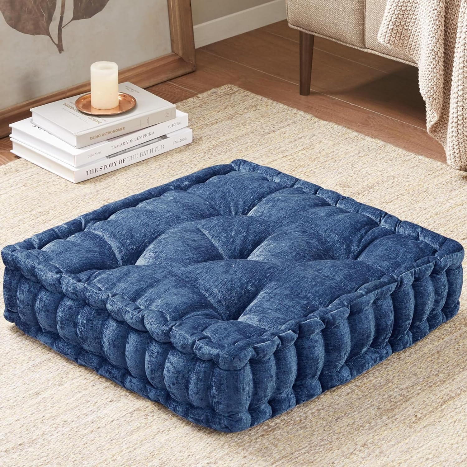 ZenComfort - Luxury Chenille Meditation Cushion for the Floor