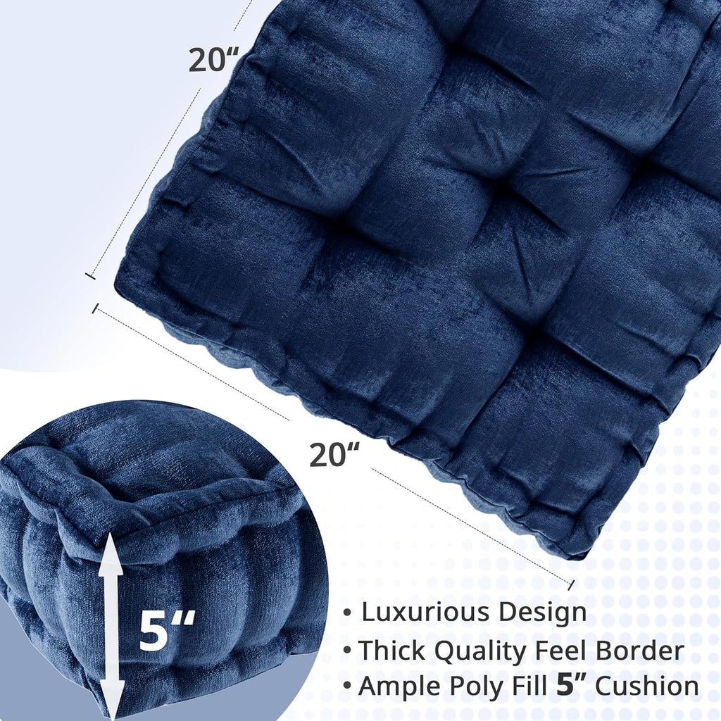 ZenComfort - Luxury Chenille Meditation Cushion for the Floor