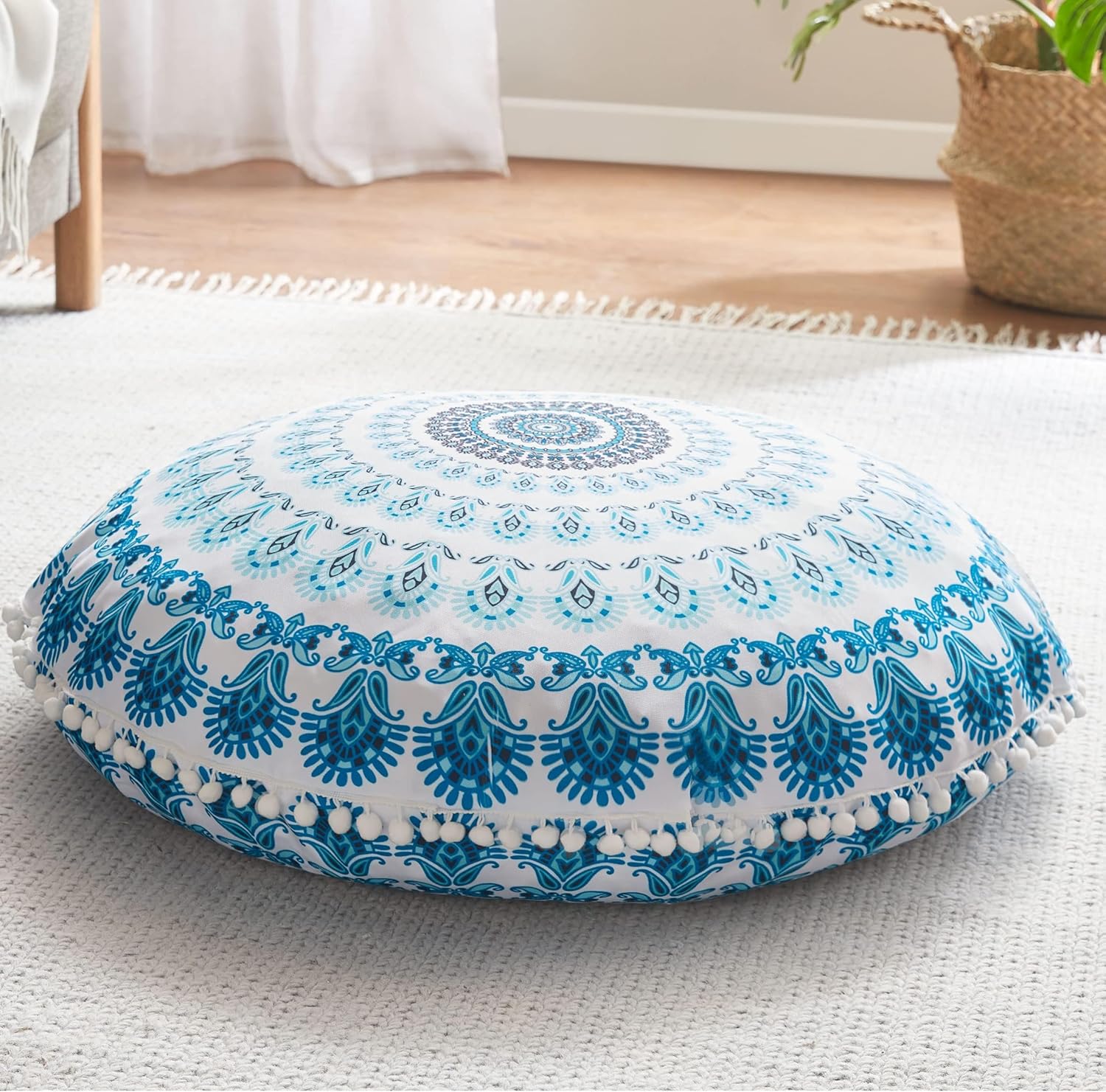 Mandala Cushion - Bohemian Meditation Floor Pillow