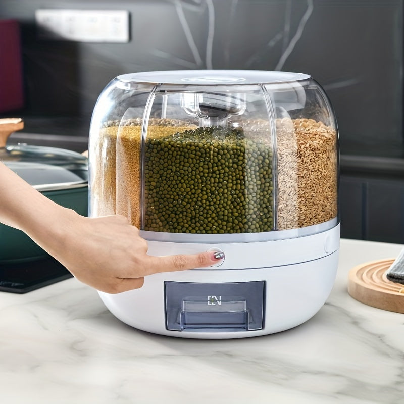 GrainGuard – Elegant Rotating Grain Storage Box