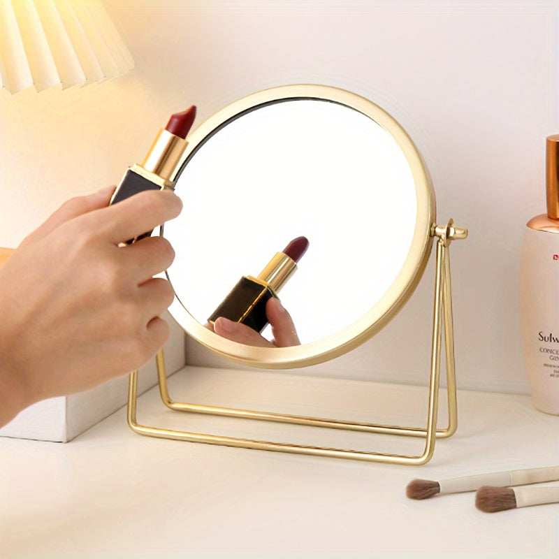 VintageGlow – Adjustable Make-up Mirror with Iron Frame