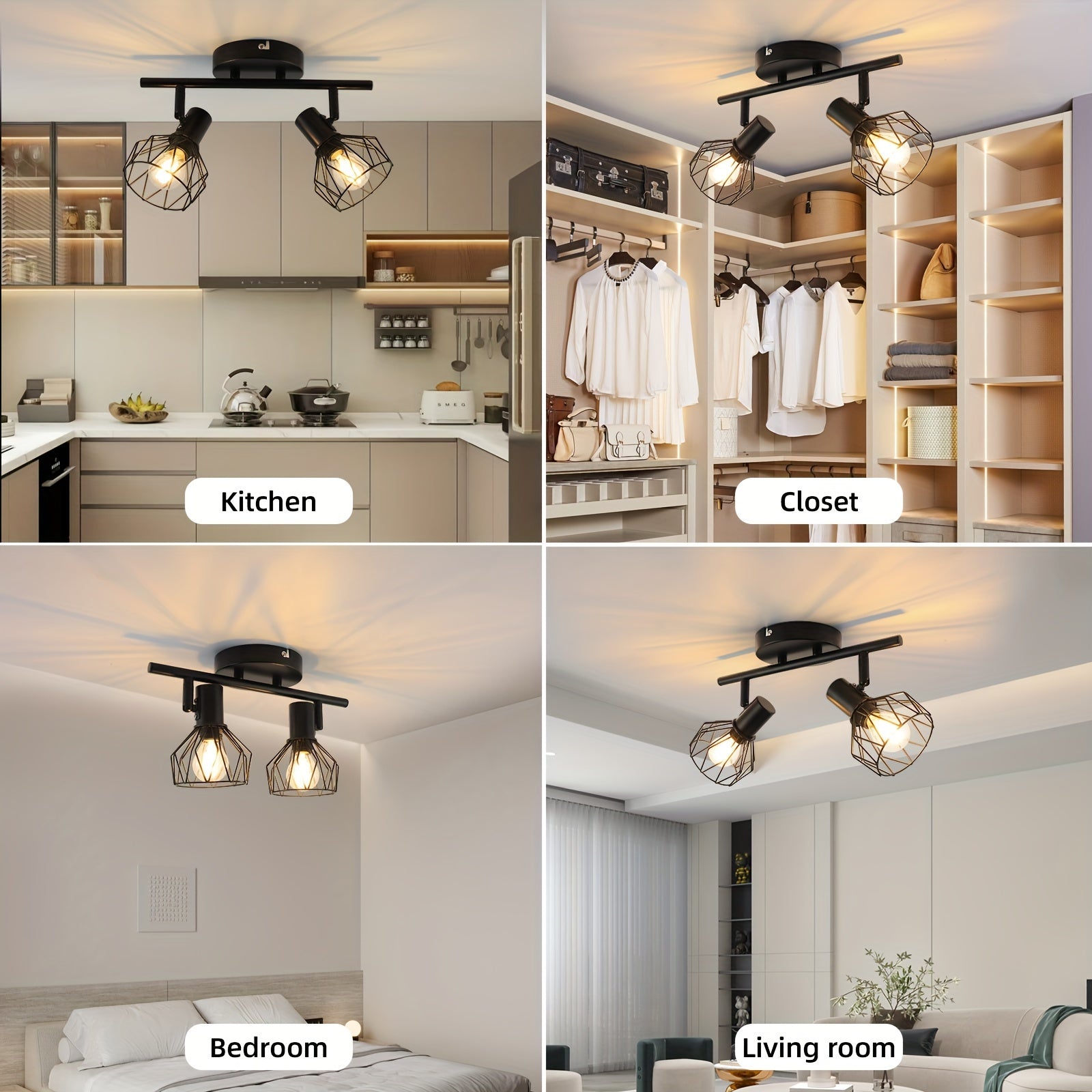 SpotFlex Light – Adjustable LED Ceiling Light with 2 Spheres