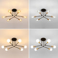 RetroGlow - Industrial 6-Light Ceiling Lighting