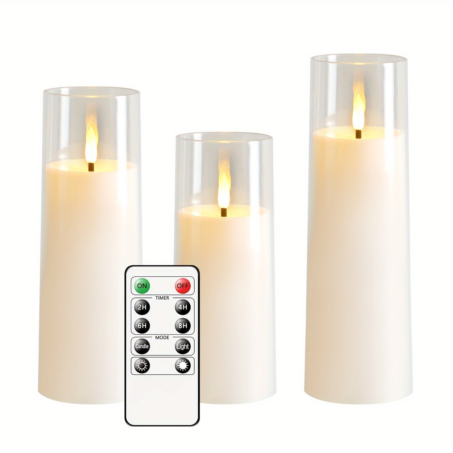 GlowCandle – Set of 5 LED Candles with Remote Control
