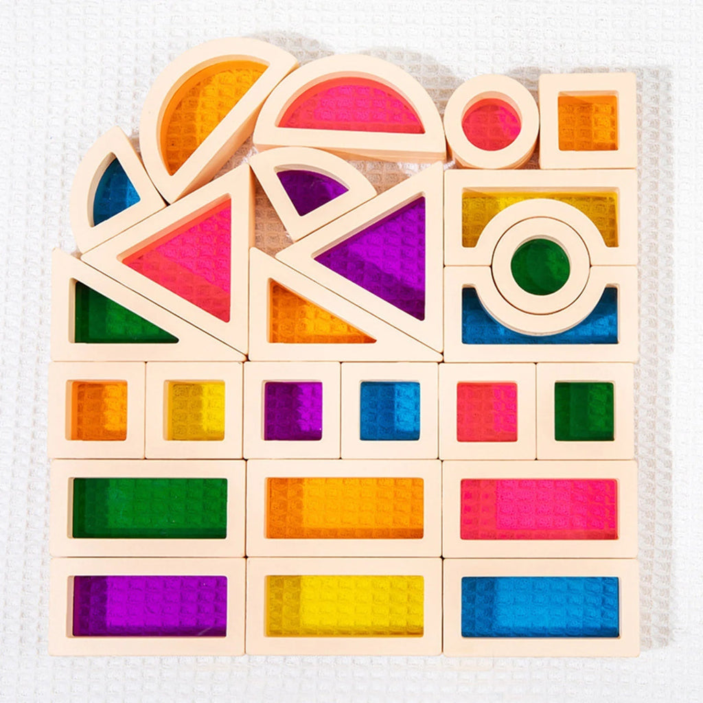 CreativeBlocks – Colorful Wooden Play Stones for Children