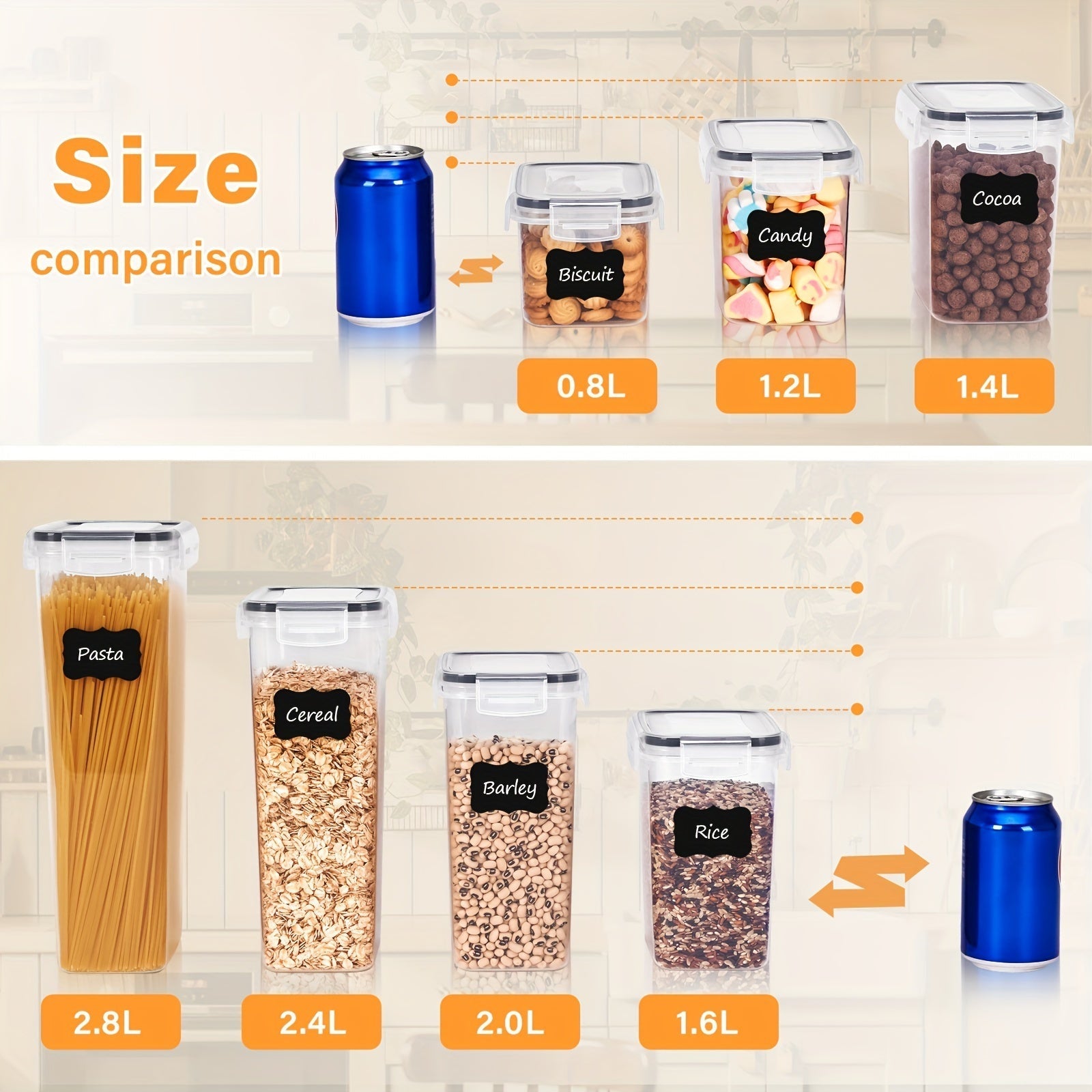 FoodSaver Set - 24 Luchtdichte Bewaarbakjes voor Keukenorganisatie