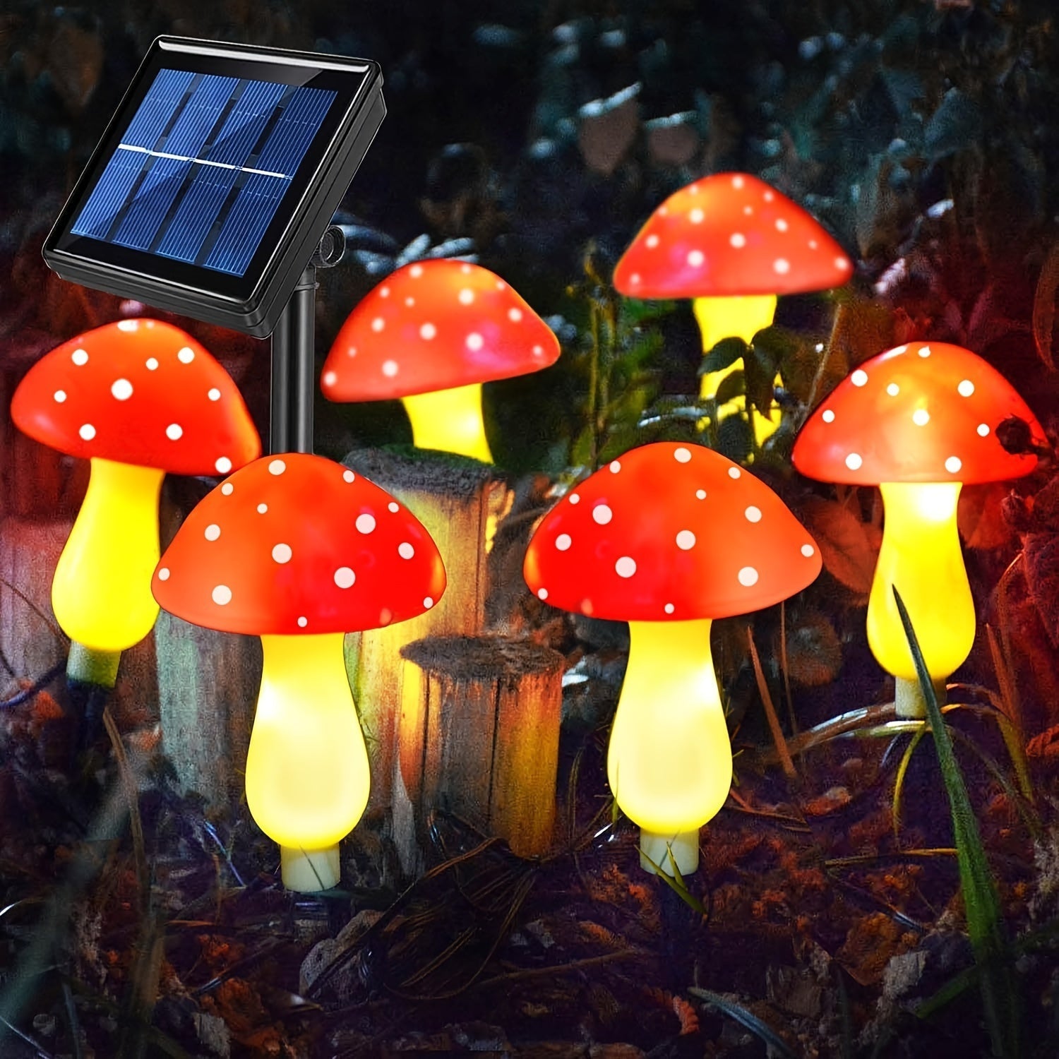 SolarGlow Lamp - Energy-Efficient Garden Lighting with 8 Modes
