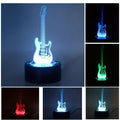 MusicGlow - 3D Guitar Night Light with Colour Lighting