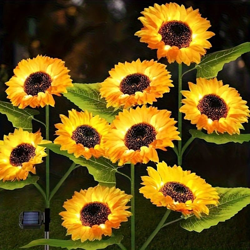 SolarBloom Light - Sunflower LED Garden Lamp 3 Heads