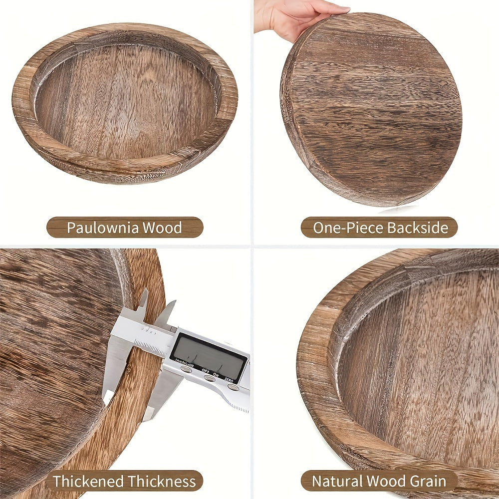 RusticBowl - Wooden Decorative Bowl for Atmospheric Moments