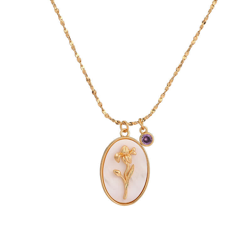 Aurora Birthstone and Birth Flower Necklace – A Personal Piece of Jewelry for My Loved Ones