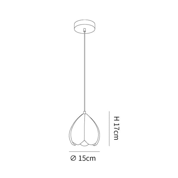 FlowerGlow Pendant Lamp - Elegant Cream-Colored Pendant Lamp for Warm, Atmospheric Interiors