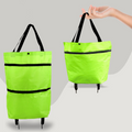 CarryFlex - Practical 2-in-1 Shopping Bag Whiteh Wheels