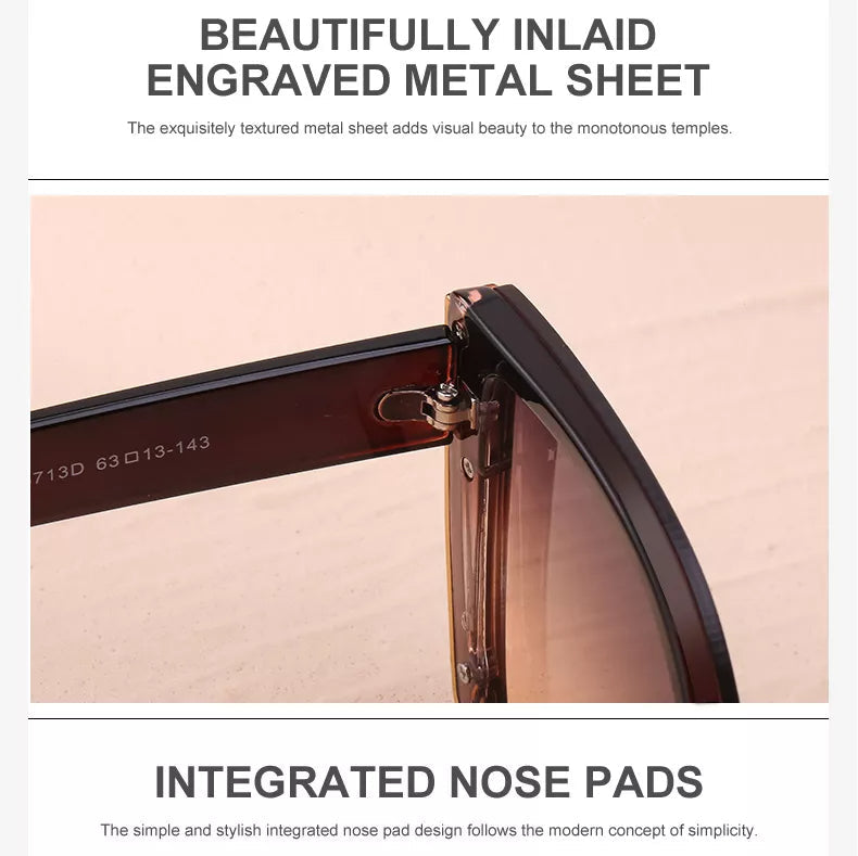 BillieShade - Trendy Square Retro Sunglasses