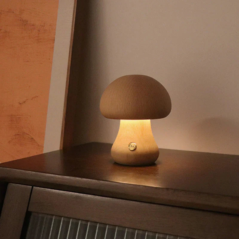 GlowShroom - Atmospheric Wooden LED Night Light