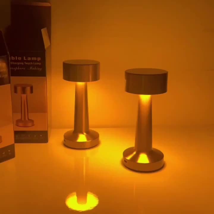 LuxeGlow – Cordless Touch Table Lamp with 3 Colors