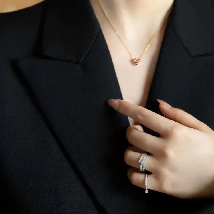 Elegant Adjustable Water Droplet Ring - Isaline Collection